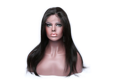 Chine Perruques de dentelle de cheveux brésiliens de 100% pleines, couleur noire de regard naturelle de perruques de cheveux fournisseur