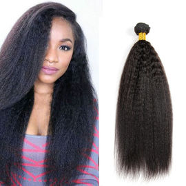 Chine Les prolongements malaisiens droits frisés de cheveux d'Afro empaquette la catégorie 8A aucune fibre pas synthétique fournisseur