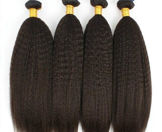 Chine Les cheveux indiens de Vierge empaquettent des prolongements frisés bruts de cheveux droits fournisseur