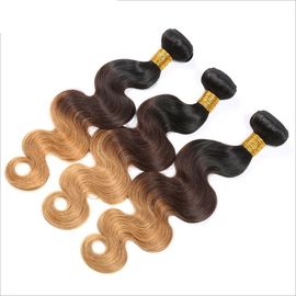 Chine Prolongements de cheveux d'Ombre de ton du Brésilien 3, paquets de cheveux d'Ombre fournisseur