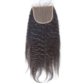 Chine Noir naturel de la dentelle 4x4 de cheveux de fermeture de fermeture médiane libre péruvienne de cheveux fournisseur