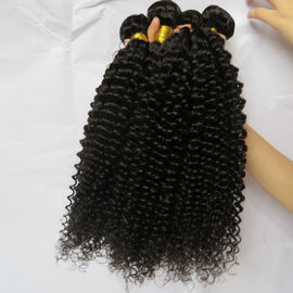 Chine Les cheveux brésiliens purs bouclés frisés de Vierge d'Afro humain non-traité de cheveux empaquettent la couleur naturelle fournisseur