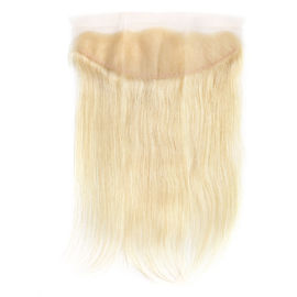 Chine Oreille à la couleur naturelle de cheveux droits de Vierge de cheveux blonds de fermeture de dentelle de l'oreille 13x4 fournisseur