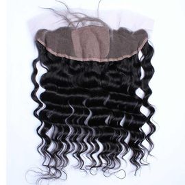 Chine perruque profonde d'avant de dentelle de cheveux de vague de la catégorie 7A, perruques naturelles de cheveux aucune odeur fournisseur