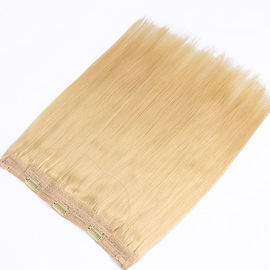 Chine Les halos durables de couleur de la blonde #613 renversent en matériel 100% soyeux de cheveux d'extension de cheveux directement fournisseur
