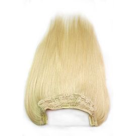 Chine Secousse d'une seule pièce de halo de cheveux brésiliens de Vierge dans la couleur blonde 120Gram de l'extension #613 de cheveux fournisseur
