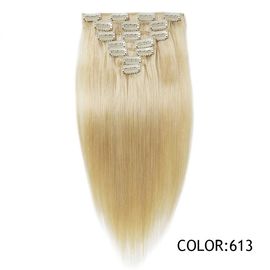 Chine #613 cheveux des prolongements 100 onduleux de cheveux de la blonde 100 vrais fournisseur