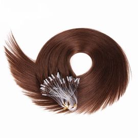 Chine Agrafe de Brown foncé dans la catégorie des prolongements 7A de cheveux pour les femmes blanches, prolongements de cheveux de fusion de Remy fournisseur