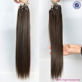 Chine Prolongements micro de cheveux de boucle, agrafe d'humain de 100% dans des prolongements naturels de cheveux fournisseur