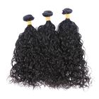 Cheveux brésiliens non-traités de vague d'eau 100, paquets noirs naturels de cheveux bouclés 