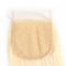 Fermeture suisse droite de dentelle de vraie couleur blonde brésilienne des cheveux #613 avec des cheveux de bébé fournisseur