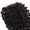 Fermeture bouclée malaisienne 4&quot; de peau naturelle de cheveux x4 » pour la fermeture noire de dentelle de cheveux de dames fournisseur