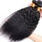 Cheveux droits frisés brésiliens/péruviens de Vierge empaquettent avec la couleur naturelle fournisseur