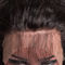 Texture droite frisée de Yaki de corps de la vague 360 de dentelle de Brésilien frontal droit de cheveux fournisseur