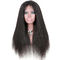 Cheveux droits frisés de perruques de dentelle de Yaki pleins aucun produit chimique aucun embrouillement fournisseur
