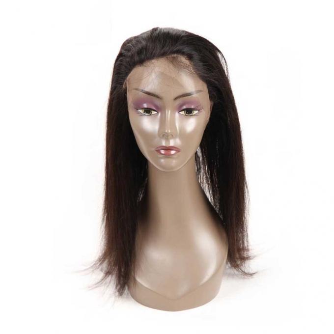 Les cheveux frontaux de la Vierge vrais 360, bandeau brésilien de dentelle rapiècent la couleur naturelle