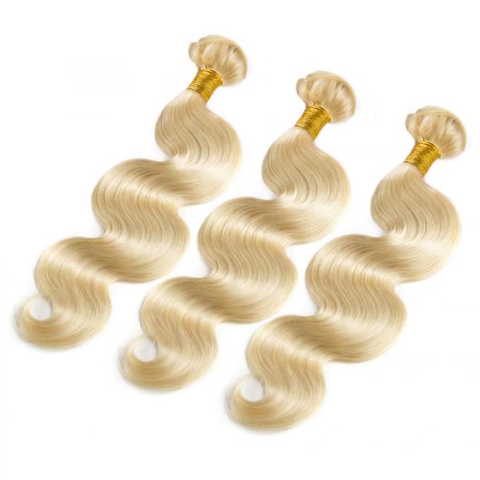 Paquets blonds d'Ombre de vague de corps, 613 prolongements blonds de cheveux d'Ombre