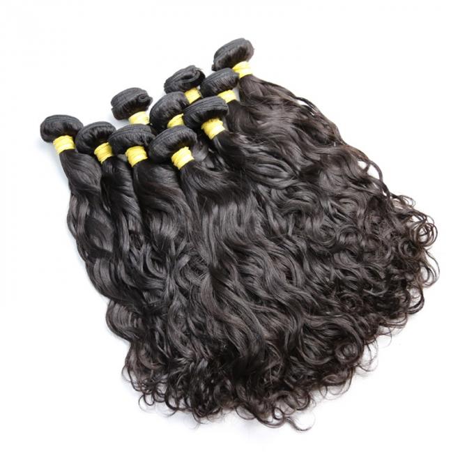 Les cheveux brésiliens de vague naturelle empaquettent pour de longs cheveux de femmes de couleur/jeter librement