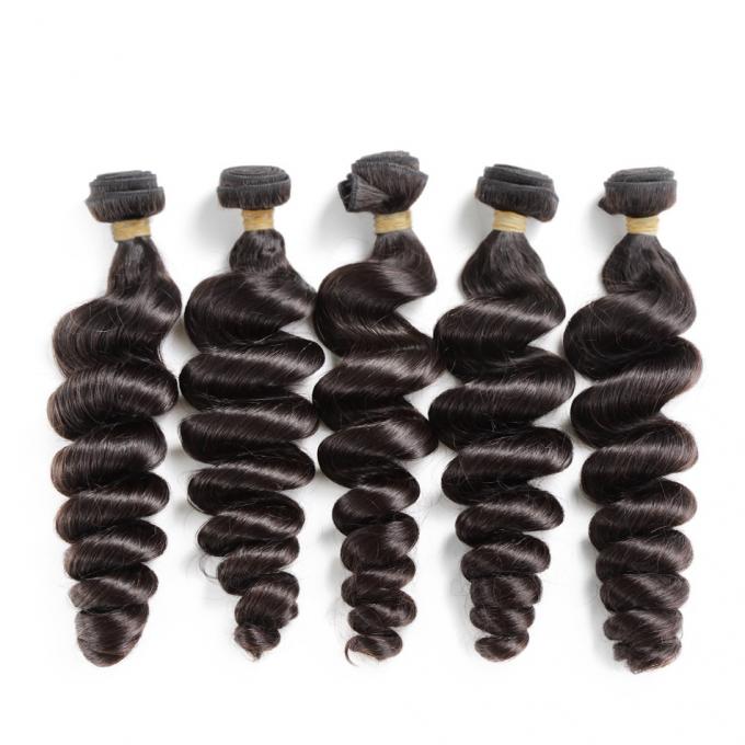 Cheveux lâches péruviens Undles, 100 paquets de vague de Vierge d'armure de cheveux