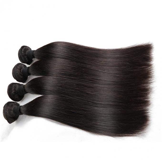 Les cheveux de trame de Vierge de double machine empaquettent de longs prolongements de cheveux droits pour les cheveux minces