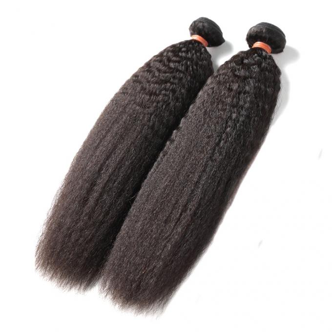 Les cheveux bouclés frisés de Yaki empaquettent des femmes 100 prolongements de cheveux non chimiques