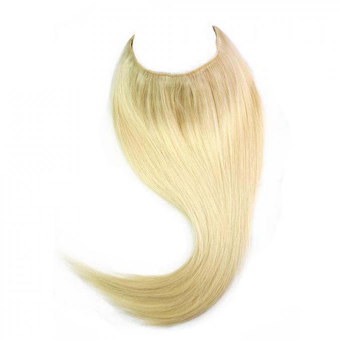 Secousse d'une seule pièce de halo de cheveux brésiliens de Vierge dans la couleur blonde 120Gram de l'extension #613 de cheveux