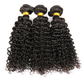 Chine les cheveux 9A bouclés frisés naturels empaquettent des prolongements dessinés par double de cheveux de trame fournisseur