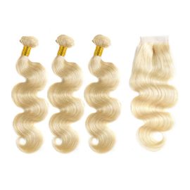 Chine Paquets blonds d'Ombre de vague de corps, 613 prolongements blonds de cheveux d'Ombre fournisseur