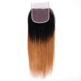 Chine Couleur 100% de ton basse en soie des cheveux deux de Vierge de fermeture de dentelle de la catégorie 10A 4x4 fournisseur