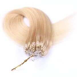 Chine Agrafe brésilienne de boucle micro d'anneau dans droit soyeux de couleur de la blonde 613 de cheveux d'armure fournisseur