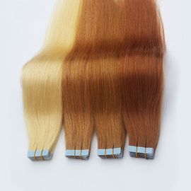 Chine Prolongements de trame de cheveux de bande d'unité centrale de peau de Brown soyeux directement pour des femmes fournisseur