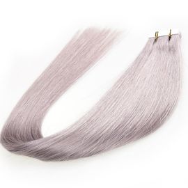 Chine Prolongements brésiliens de cheveux de bande d'unité centrale de colle de Vierge pour les cheveux minces, couleur grise fournisseur