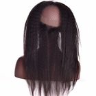 Chine Texture droite frisée de Yaki de corps de la vague 360 de dentelle de Brésilien frontal droit de cheveux société