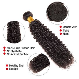 Aucune armure non-traitée bouclée frisée brésilienne de cheveux de Vierge des cheveux 100% d'Afro acide fournisseur