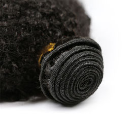 Rapport de trame de Vierge de cheveux d'Afro d'extension bouclée frisée brésilienne de cheveux bon fournisseur