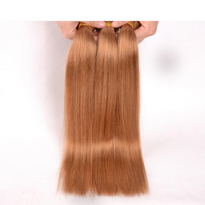 Le matériel cru de cheveux de cheveux brésiliens droits de la couleur #30 peut être courbé 12" à 26" doux soyeux jeté librement