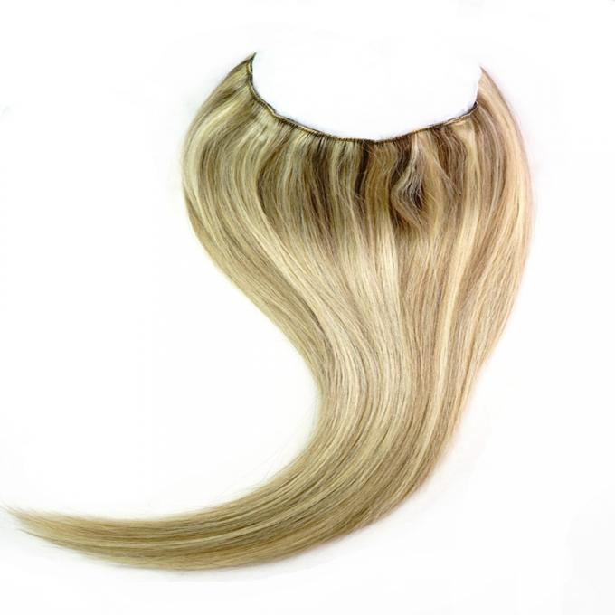 Agrafe accentuée de couleur dans des cheveux de Remy de prolongements de cheveux avec droit soyeux